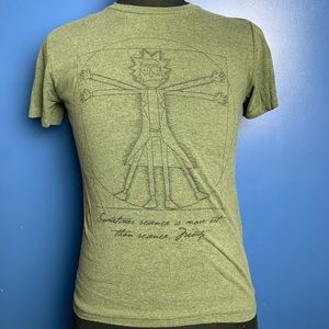 Rick And Morty Adult Swim Da Vinci Graphic Tee